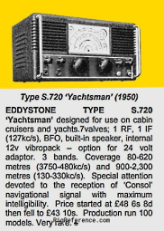 Eddystone 720 (Yachtman 1950)