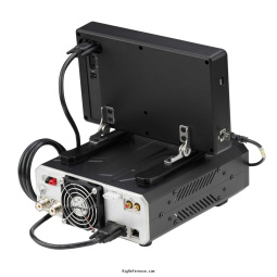 Rear view of the complete setup