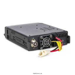 Rear panel with fan, antenna socket and power lead