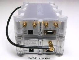 With antenna multiplexer stacked on top
