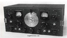Hallicrafters S-17 SUPER SKYRIDER receiver Front view