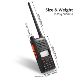 Sizes and weights