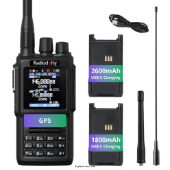Radioddity GD-168 Pro with GPS, both batteries and antennas - Submitted by RigReference