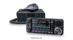 IC-7110 controller with main unit and microphone