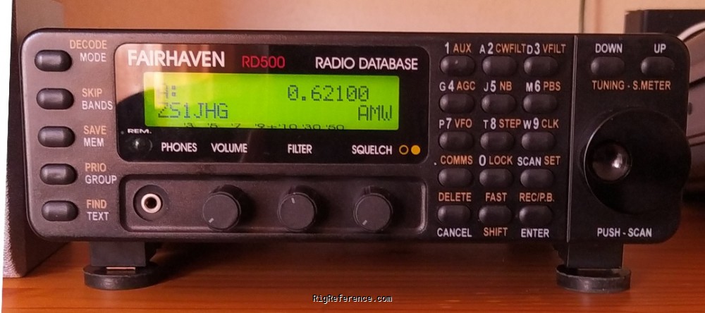 Fairhaven RD500VX, Desktop HF/VHF/UHF Scanner / receiver | RigReference.com
