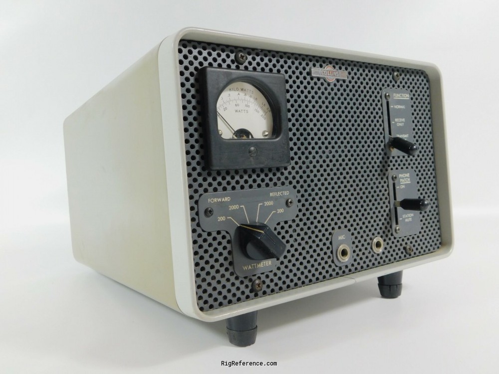 Collins 312B-4/5, Desktop Shortwave Station Control | RigReference.com