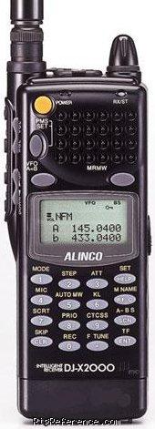 Alinco DJ-X2000, Handheld HF/VHF/UHF Scanner / receiver 