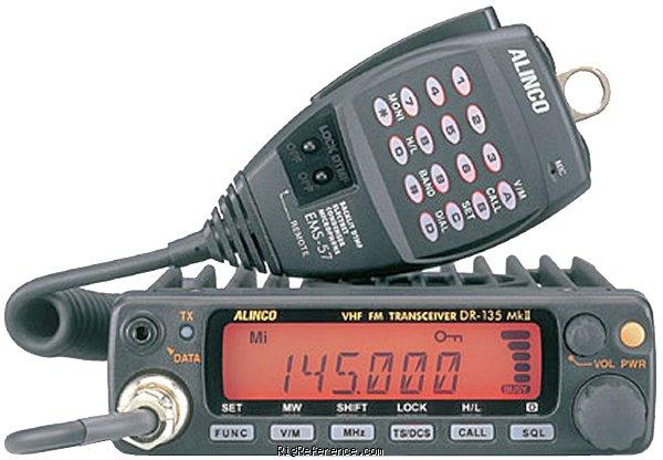 Alinco DR-135T MKII, Mobile VHF Transceiver | RigReference.com