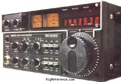 ICOM IC-221, Mobile VHF Transceiver | RigReference.com