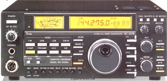 ICOM IC-275E, Desktop VHF Transceiver | RigReference.com