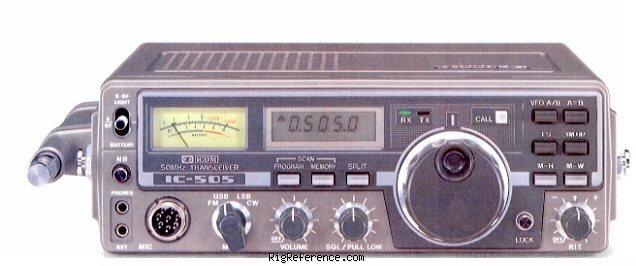 ICOM IC-505, Handheld VHF Transceiver | RigReference.com