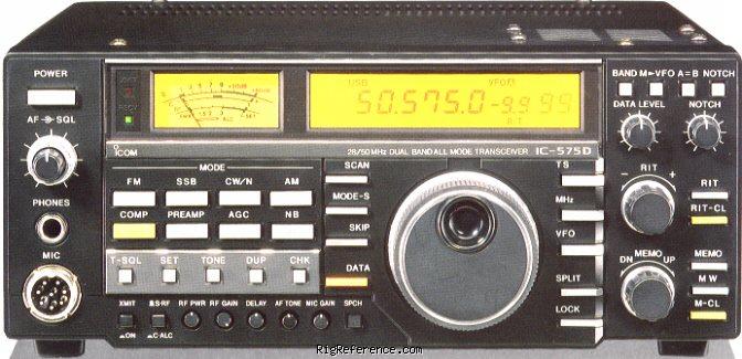 ICOM IC-575D, Desktop HF/VHF Transceiver | RigReference.com