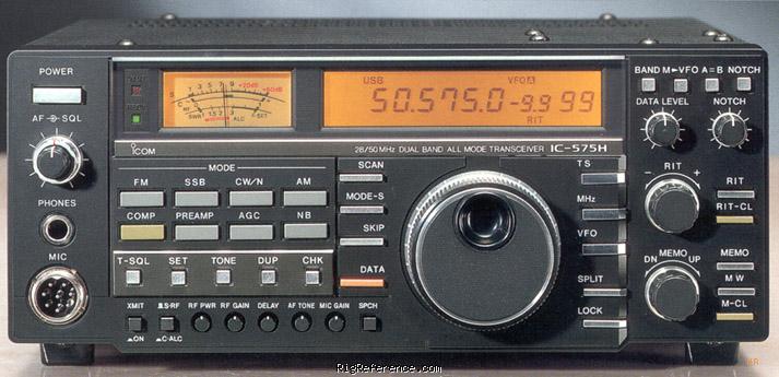 ICOM IC-575H, Desktop HF/VHF Transceiver | RigReference.com