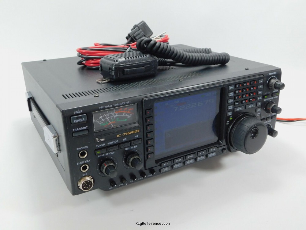 ICOM IC-756 Pro II, Desktop HF/VHF Transceiver | RigReference.com