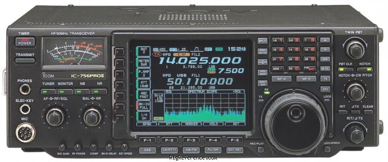ICOM IC-756 Pro II, Desktop HF/VHF Transceiver | RigReference.com