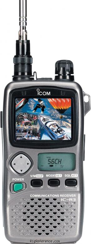 ICOM IC-R3, Handheld HF/VHF/UHF Scanner / receiver | RigReference.com