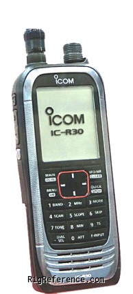 ICOM IC-R30, Handheld Amateur Scanner / receiver | RigReference.com