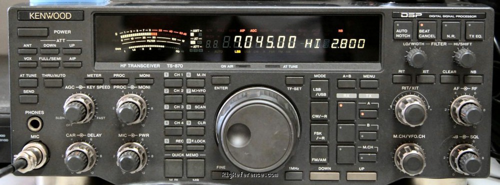 Kenwood TS-870S, Desktop Shortwave Transceiver | RigReference.com