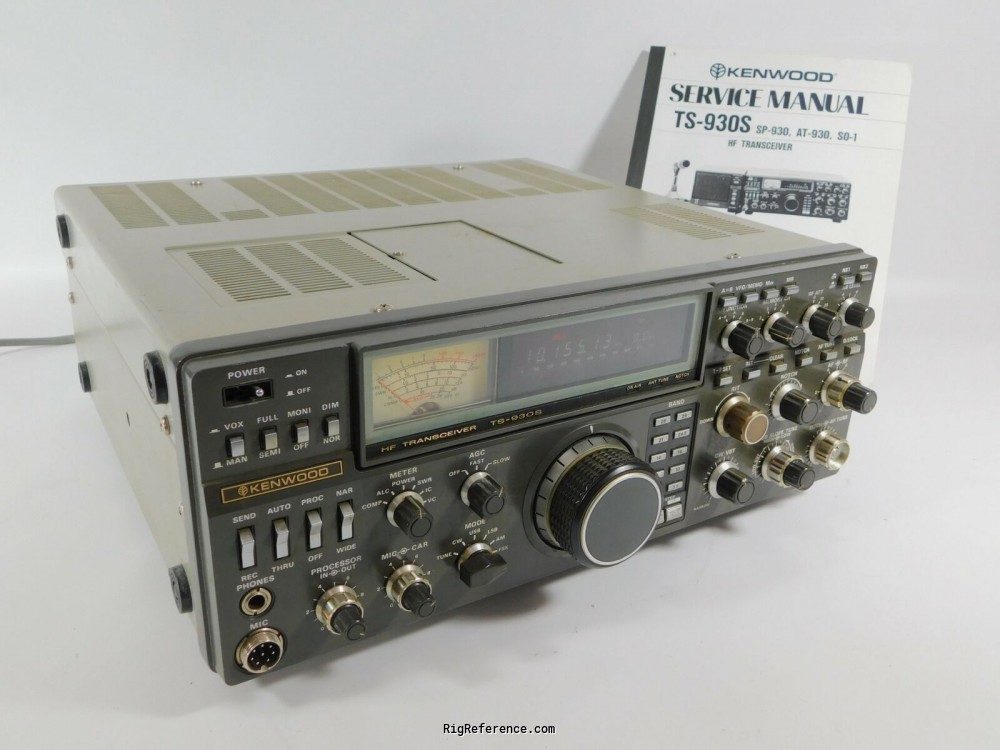 Kenwood TS-930S, Desktop Shortwave Transceiver | RigReference.com