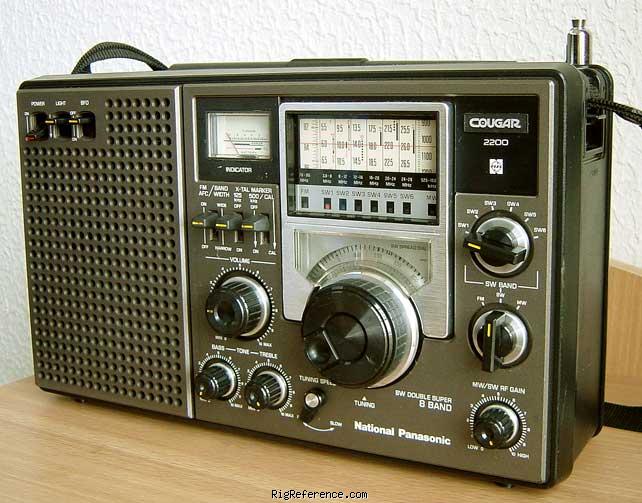 National / Panasonic RF-2200, Handheld HF/VHF Receiver | RigReference.com