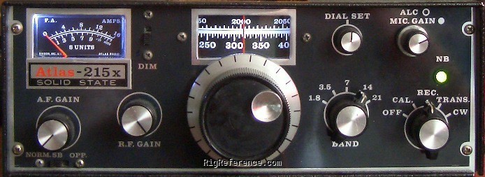 Atlas 215, Desktop Shortwave Transceiver | RigReference.com