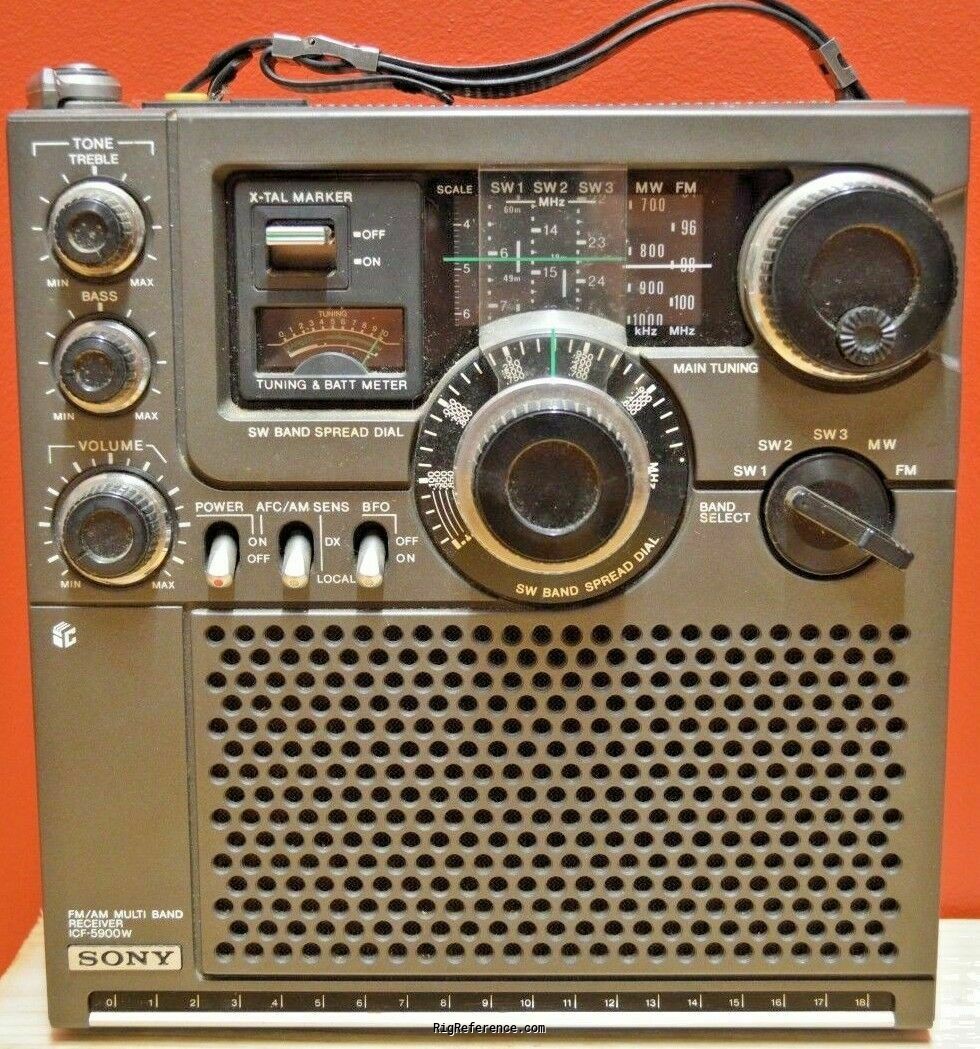 Sony ICF-5900W, Handheld HF/VHF Receiver | RigReference.com