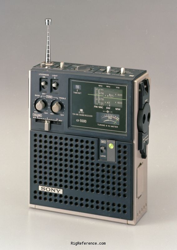 Sony ICF-5500 / Captain 55, Handheld HF/VHF Receiver 