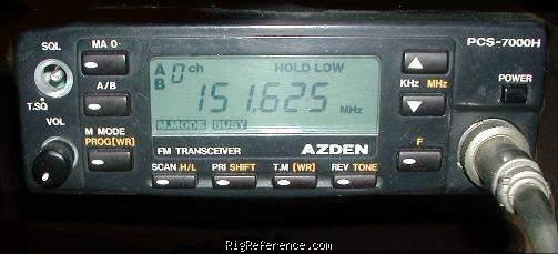 Azden PCS-7000H, Mobile VHF Transceiver | RigReference.com
