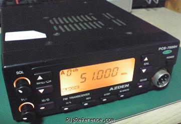 Azden PCS-7500H, Mobile VHF Transceiver | RigReference.com