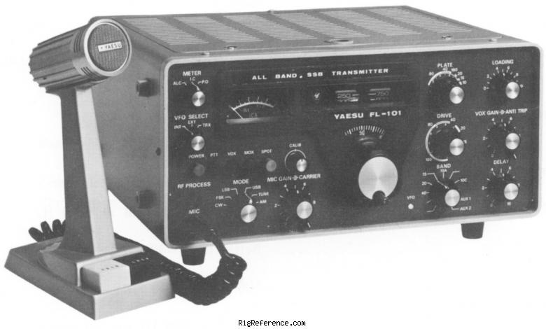 Yaesu FL-101, Desktop Shortwave Transmitter | RigReference.com