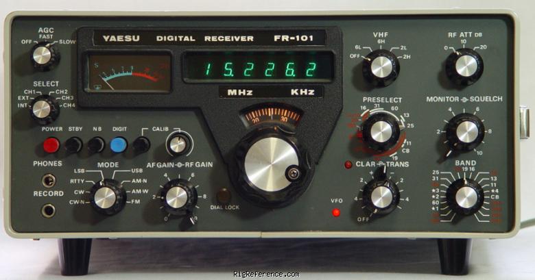 Yaesu FR-101D, Desktop HF/VHF Receiver | RigReference.com