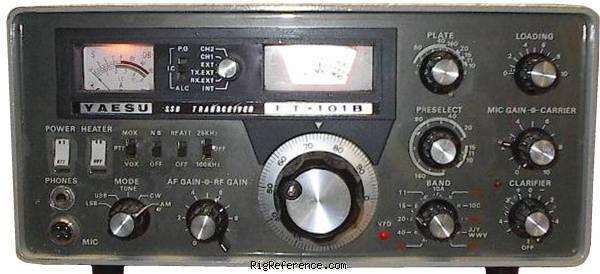 Yaesu FT-101B, Desktop Shortwave Transceiver | RigReference.com