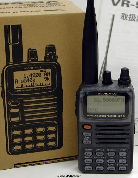 Yaesu VR-500, Mobile HF/VHF/UHF Scanner / receiver | RigReference.com