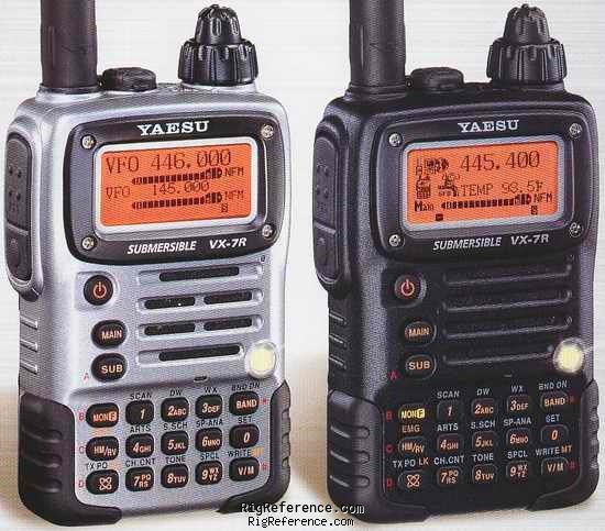 Yaesu VX-7R, Handheld VHF/UHF Transceiver | RigReference.com