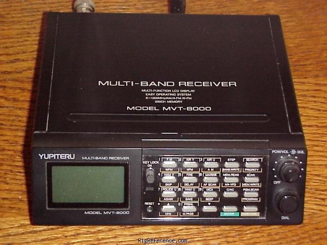 Yupiteru MVT-8000, Mobile HF/VHF/UHF Scanner / receiver | RigReference.com